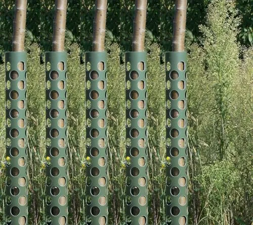 QUEBAG Anti-Knabb Baumschutzhülle 100 cm 1 Stück Ø 85 mm Hart-PVC
