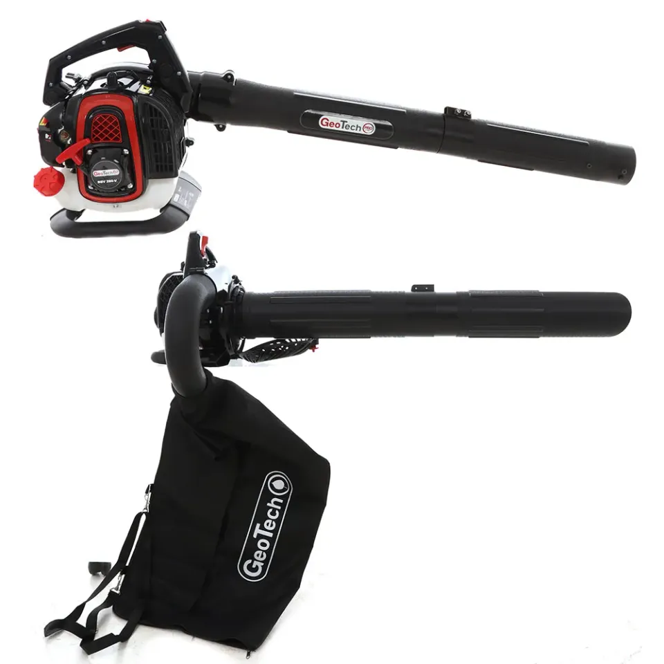 GeoTech Pro BBV280V Benzin Laubbläser Laubsauger 45 L
