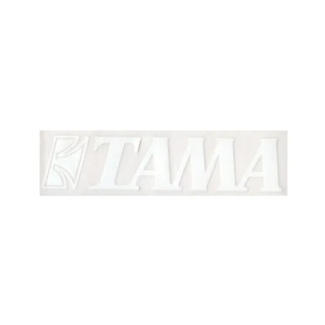 Tama TLS100WH Logo Aufkleber Weiß Large 230 mm