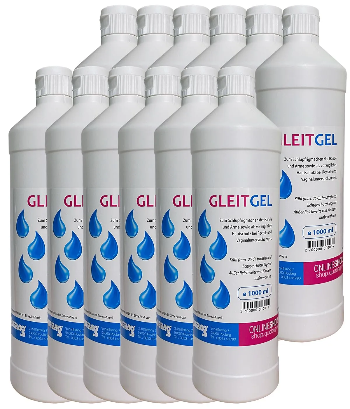 Quebag Vet-Gleitgel Tiere 2x 1000 ml spermafreundlich