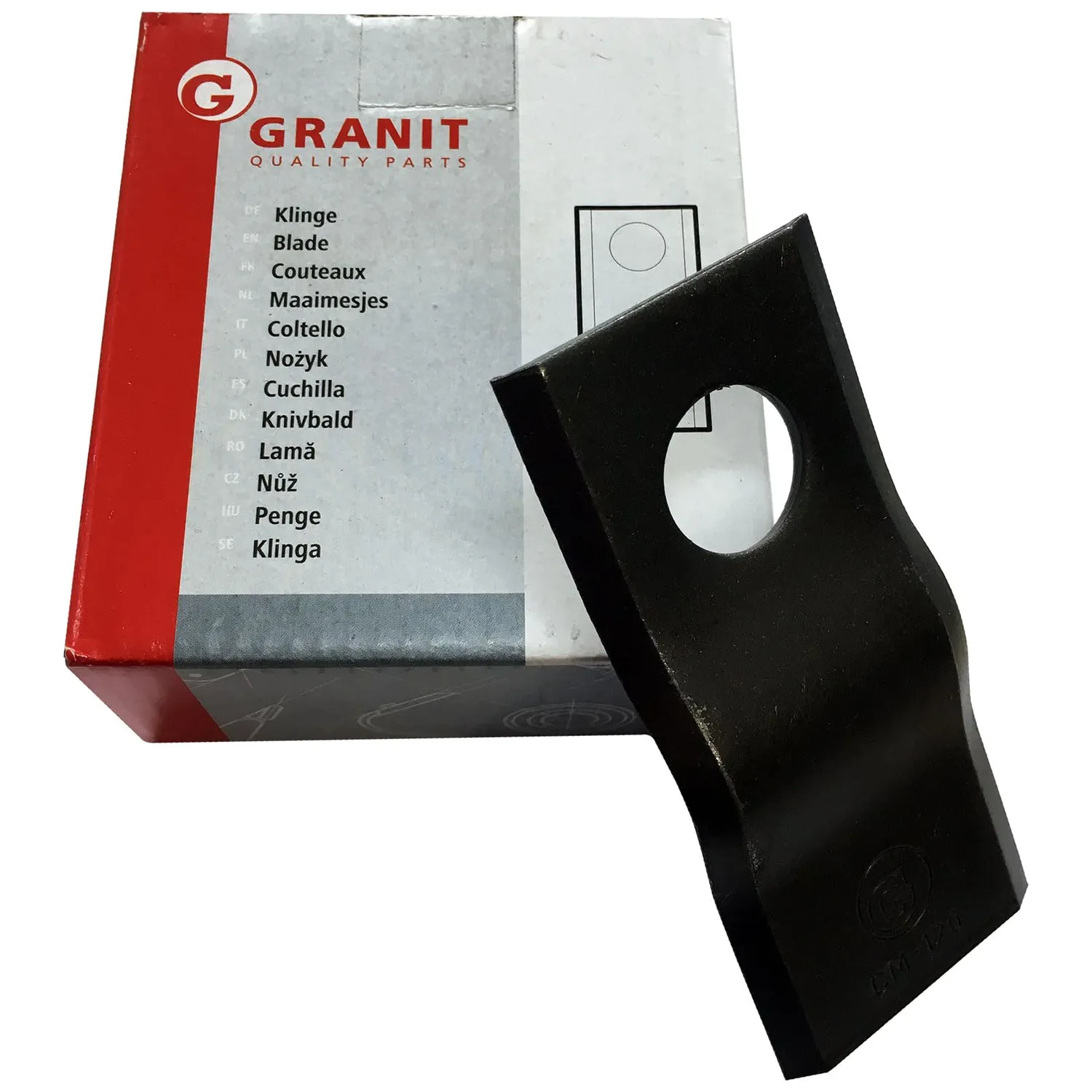 Quebag Kreiselmäherklingen 96x40x3 25 Stück gekröpft