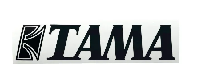 Tama TLS80BK Logo Aufkleber Schwarz Small 190 mm