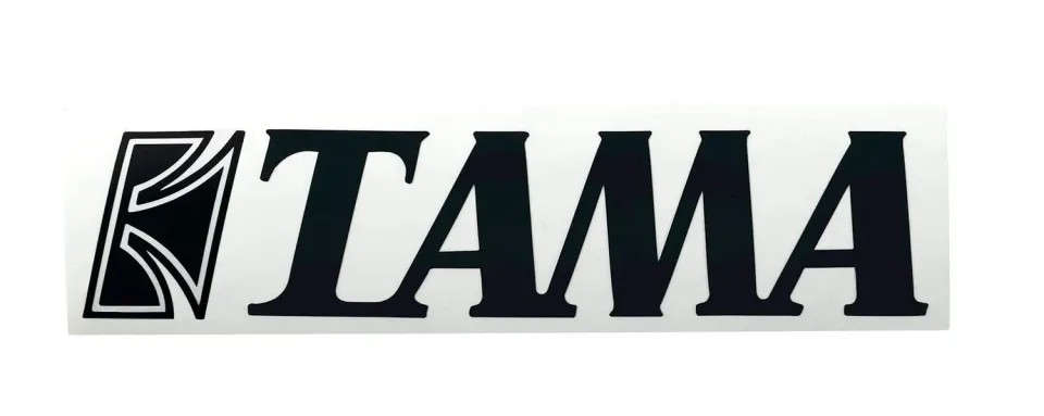 Tama TLS80BK Logo Aufkleber Schwarz Small 190 mm