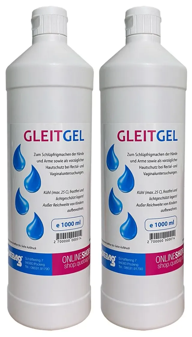 Quebag Vet-Gleitgel Tiere 2x 1000 ml spermafreundlich