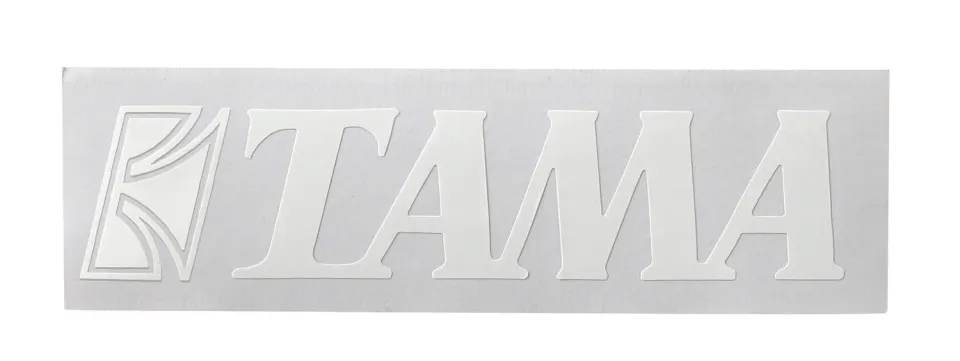 Tama TLS70WH Logo Sticker weiß 150x35 mm