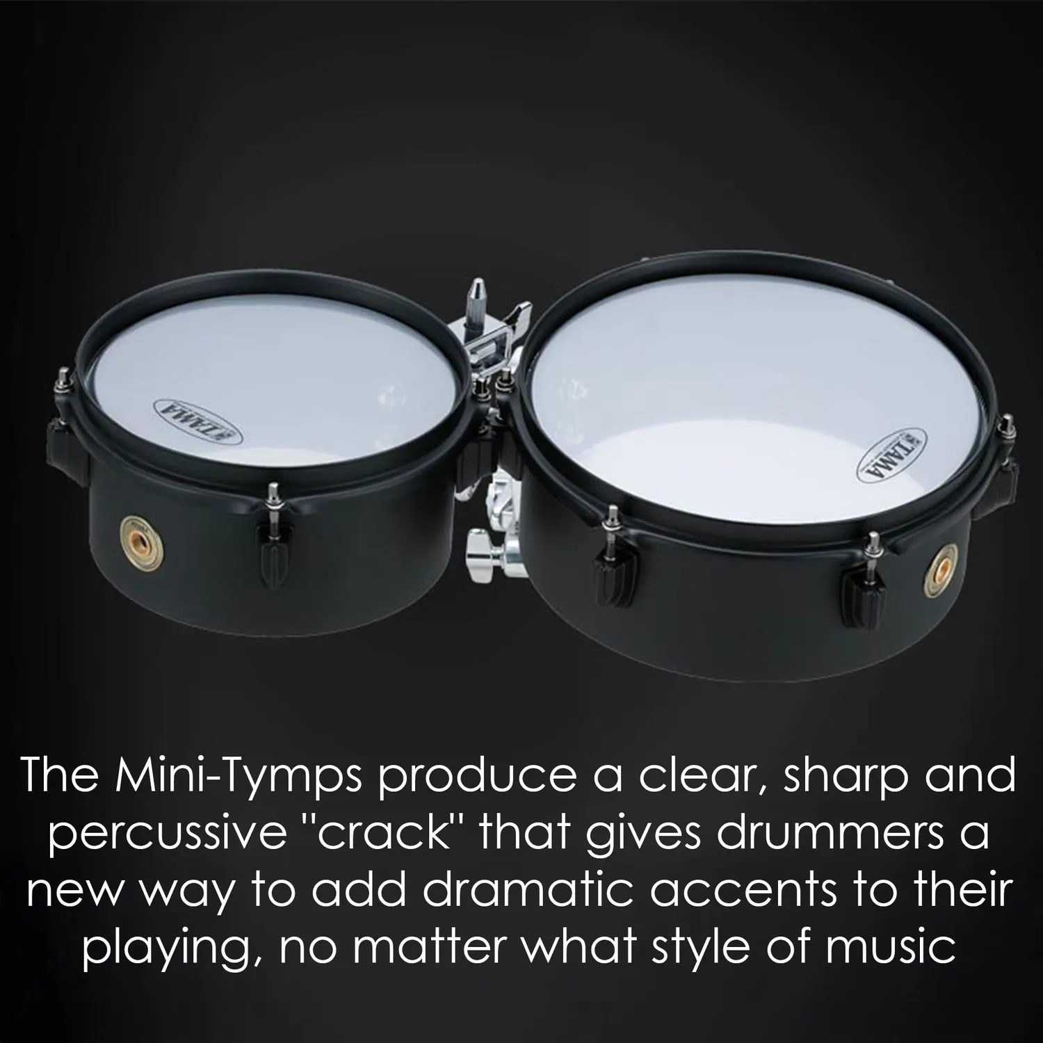 Tama MT68STBK Mini-Tymps 6"+8" Stahl schwarz