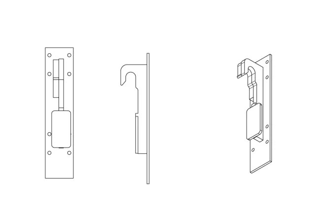 Spread-a-Bale Merlo 3 Piece Side Aufnahme Adapter