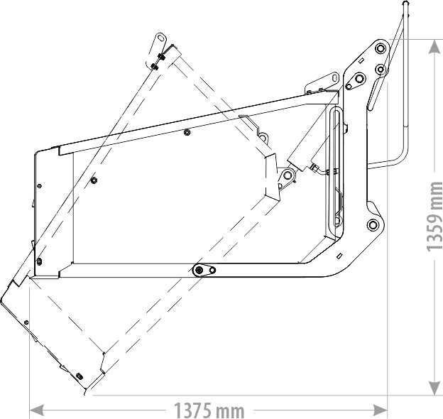 FK Machinery Hydraulik-Transportbehälter für Lasten