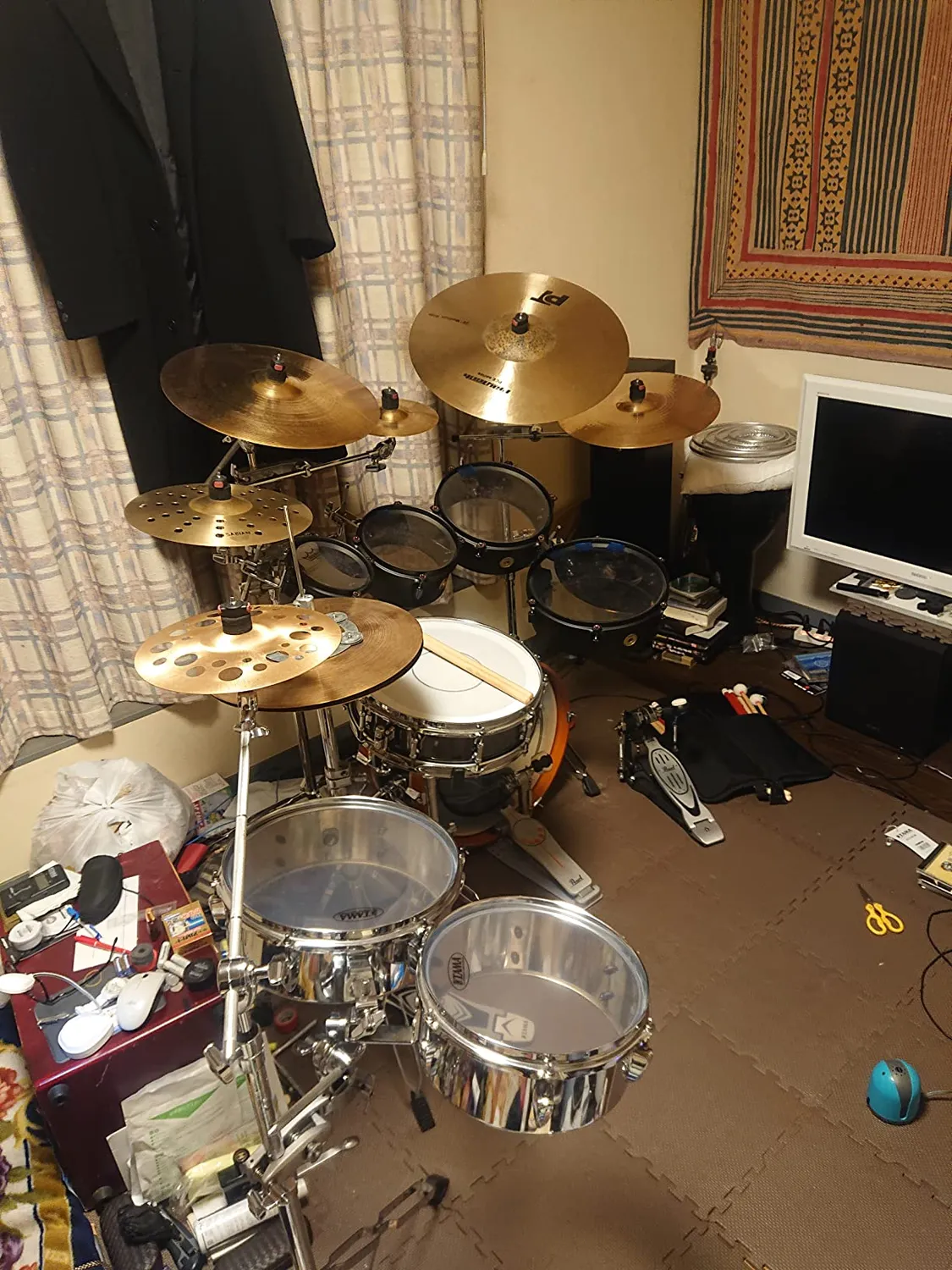 Tama MT68STBK Mini-Tymps 6"+8" Stahl schwarz