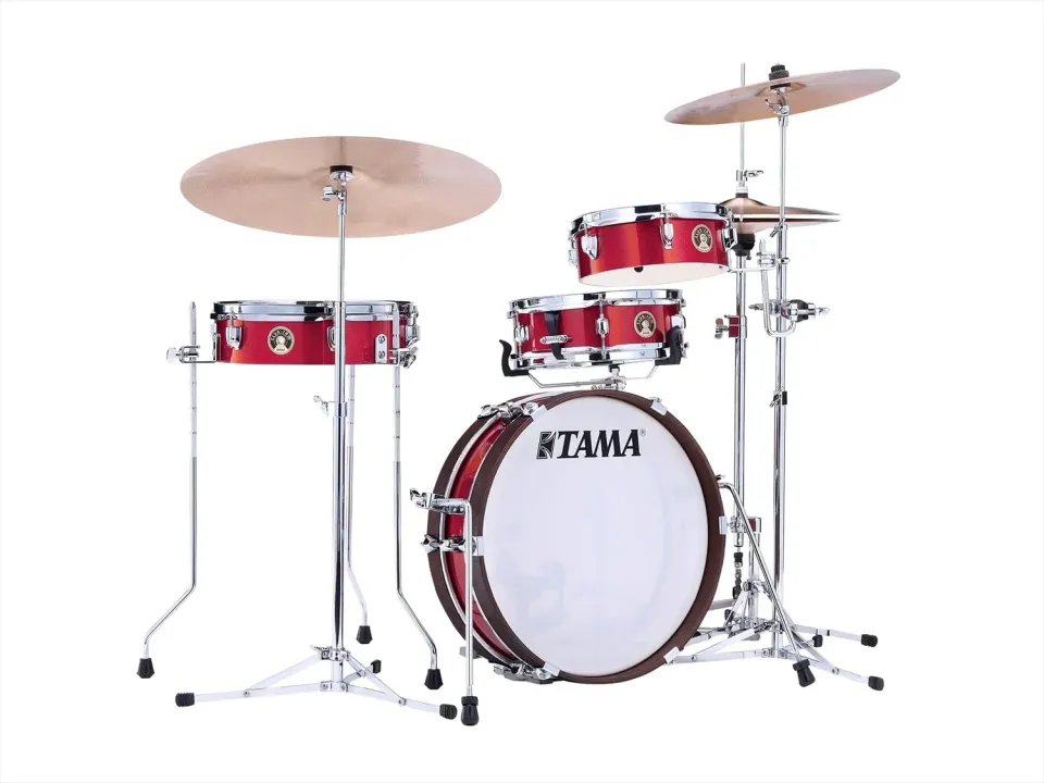 Tama Club-Jam LJK48P Pancake Schlagzeug Burnt Red Mist 4-tlg
