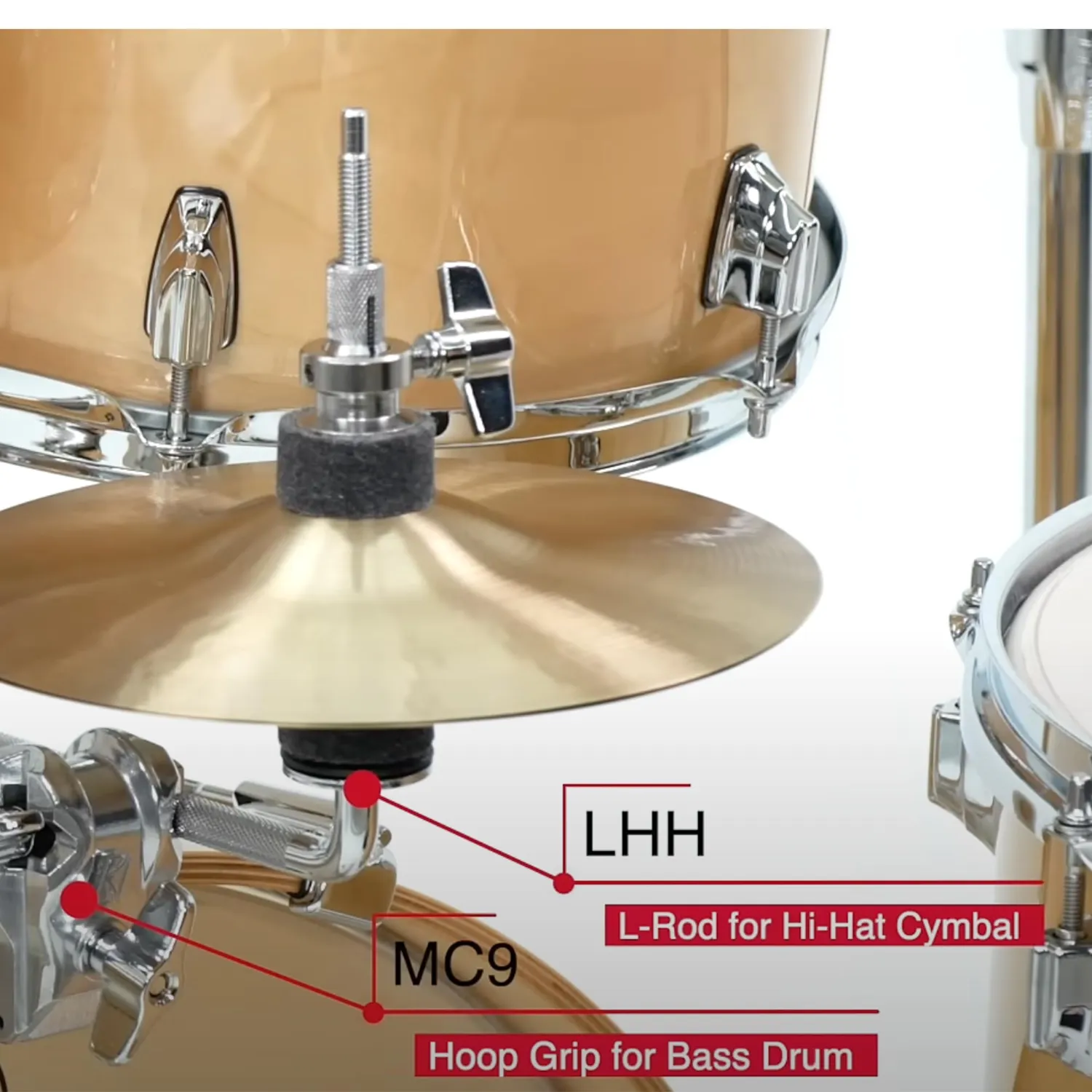 Tama LHH Hi-Hat Halter L-Rod Chrom