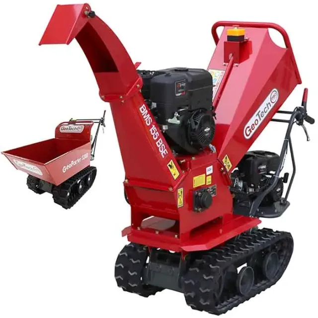 GeoTech Pro BMS155 BS Gartenhäcksler Benzin 90 mm Häcksler