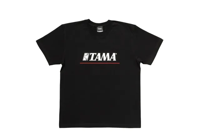 Tama Logo TAMT004L T-Shirt L schwarz mit roter Linie