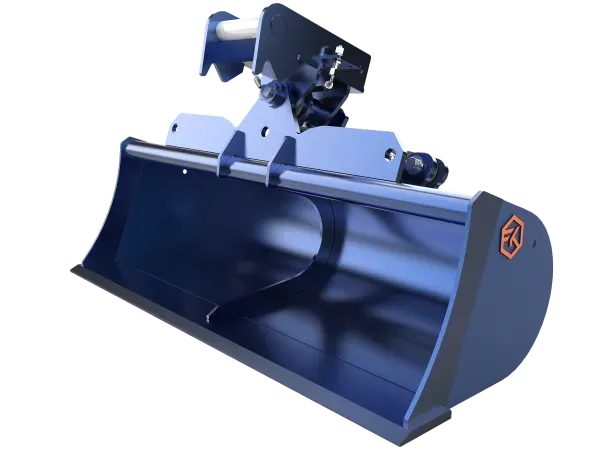 FK Machinery Grabenräumlöffel schwenkbar 5-6T Tieflöffel