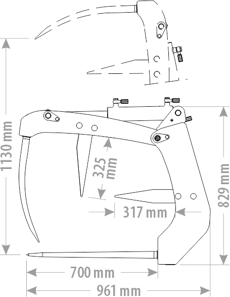 FK Machinery Forca Coccodrillo Standard Dunggabel Krokodil