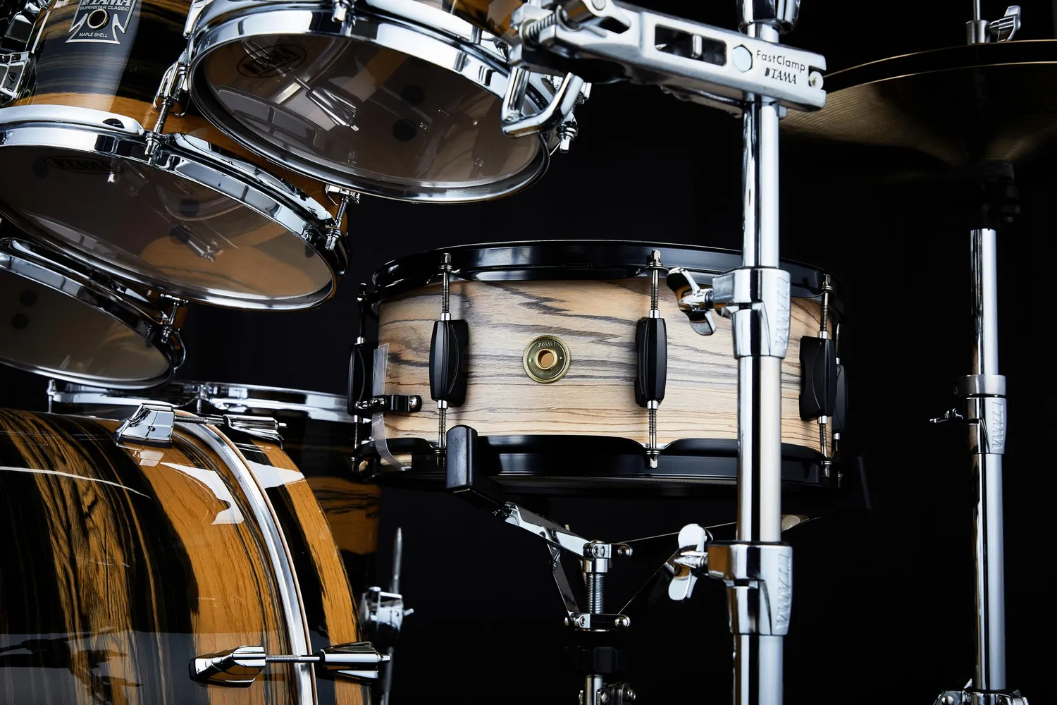 Tama Woodworks WP1455BK Snare 14x5,5 Zebrawood