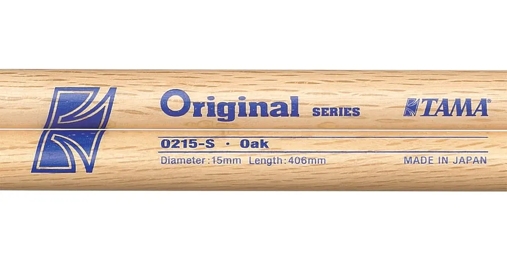 TAMA Original O215S Drumsticks Eiche 406 mm Paar Holzspitze