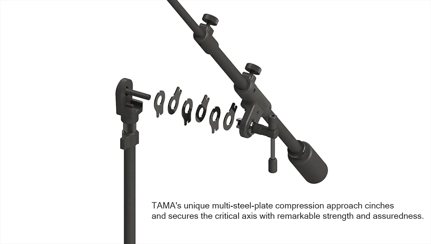 Tama Iron Works MS736BB Galgenarm Schwarz Teleskop