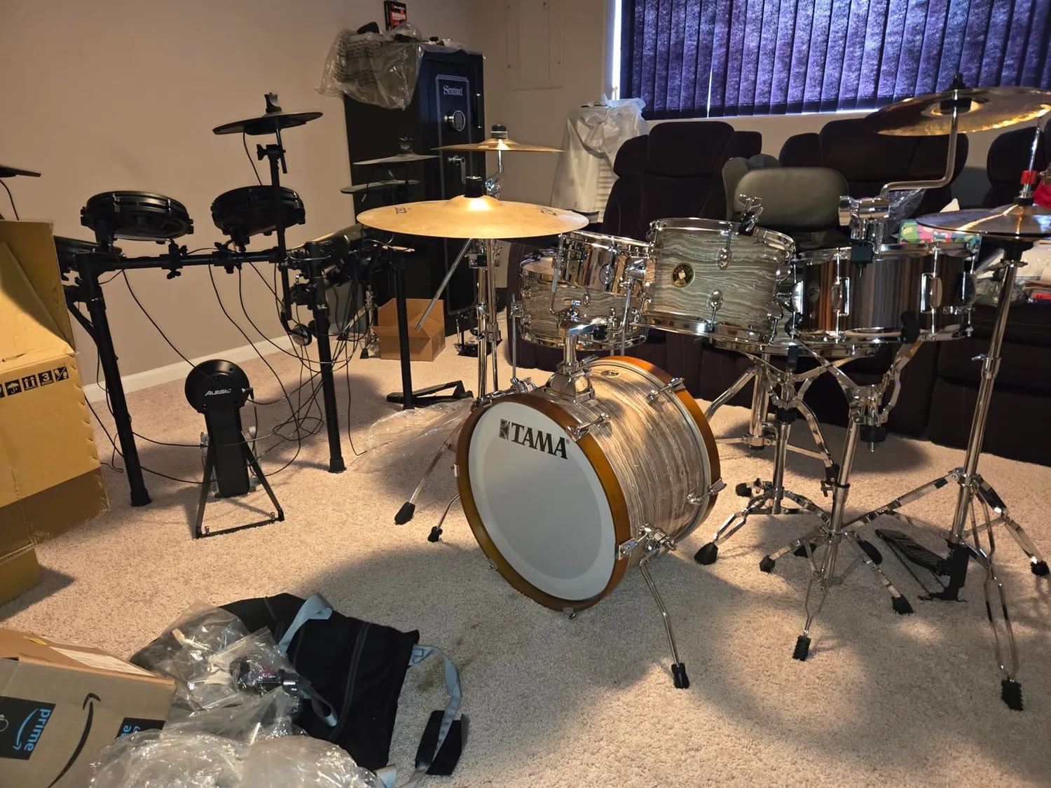 Tama Club-JAM LJK48S-CMW Schlagzeug-Set 4-tlg Creme-Marmor