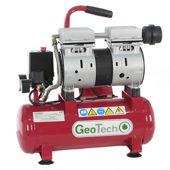 GeoTech Pro S-AC-9-8-07 Kompressor 8 L 8 bar ölfrei