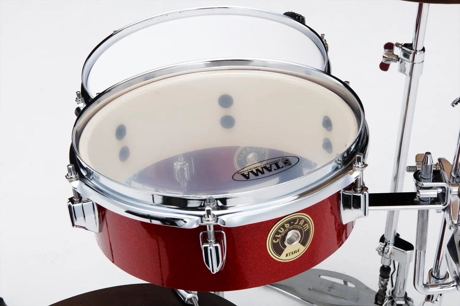 Tama Club-Jam LJK48P Pancake Schlagzeug Burnt Red Mist 4-tlg