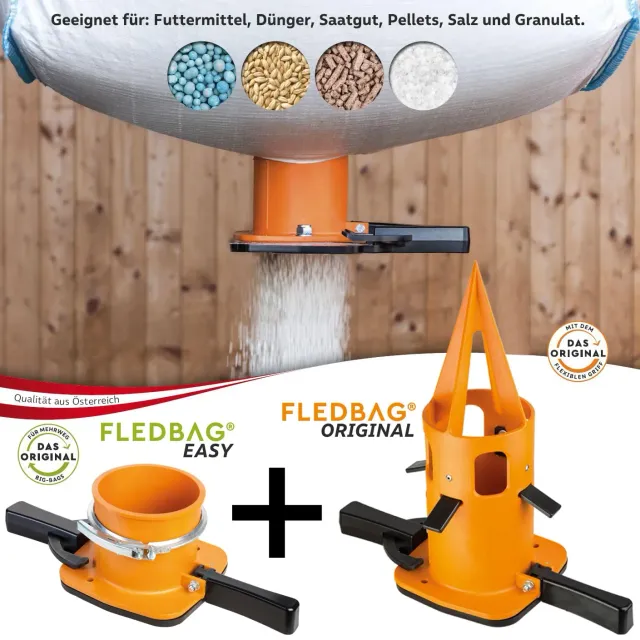 QUEBAG Fledbag Profi Big-Bag-Auslauf Set 2-teilig