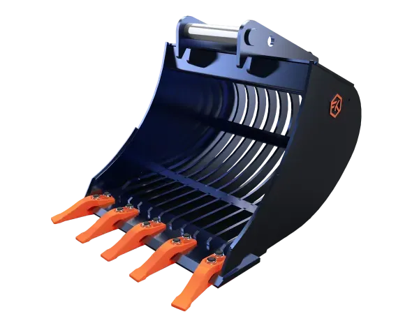 FK Machinery Sieblöffel 6-8,5 T Skelettlöffel gelocht