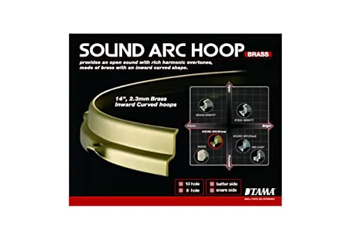 Tama Brass Sound Arc MSB14S8D Spannreifen 14" 8-Loch Messing