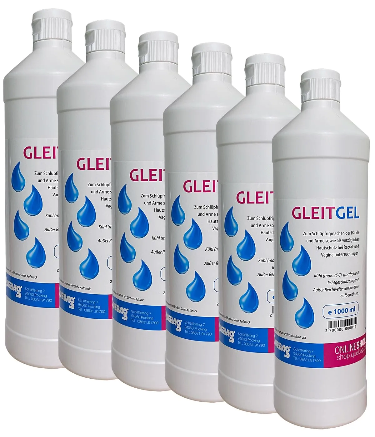 Quebag Vet-Gleitgel Tiere 2x 1000 ml spermafreundlich