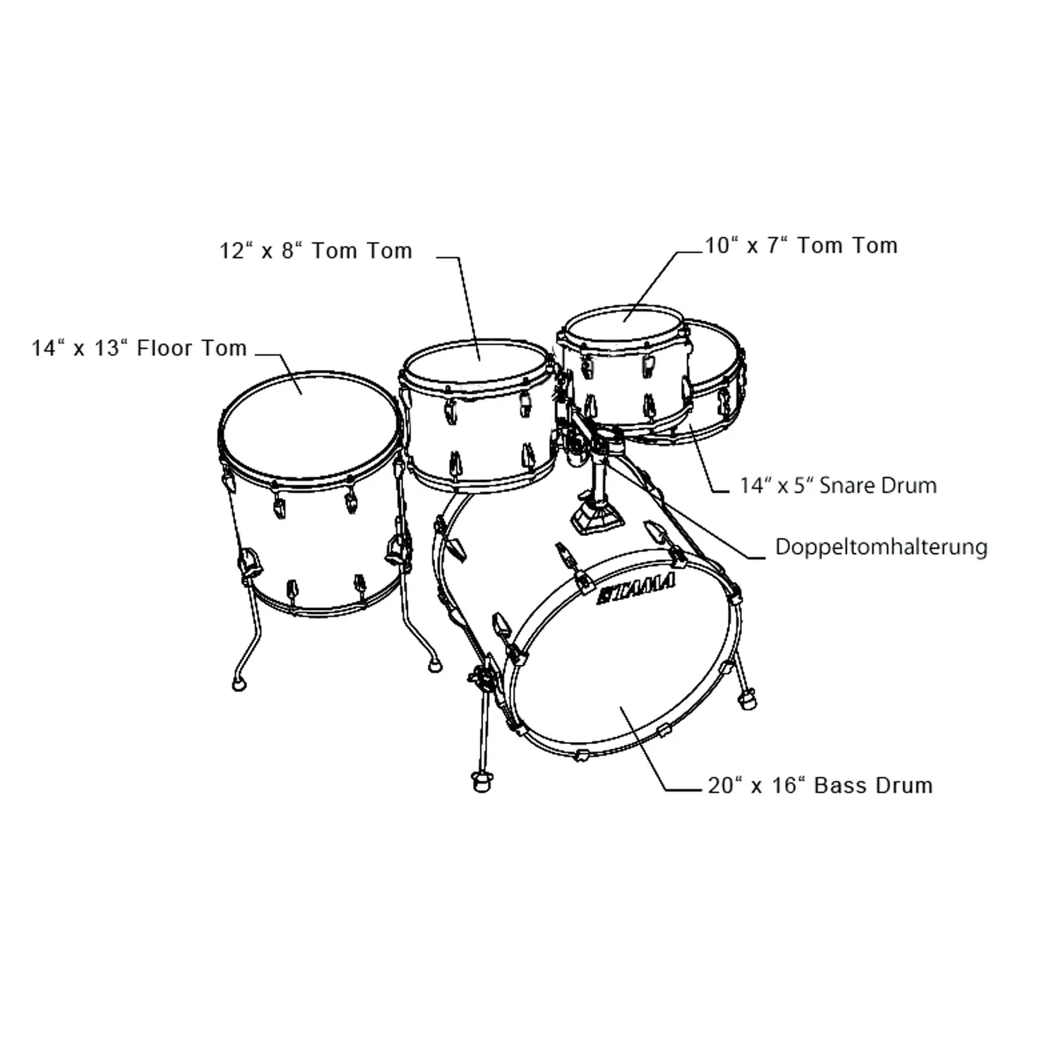 Tama Rhythm Mate RM50YH6-CCM Schlagzeug charcoal 5-teilig