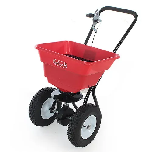 GeoTech Pro 80LB Streuwagen 26 L Emailstahl schiebend