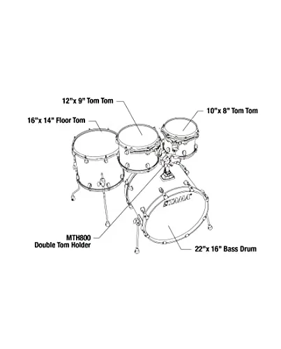 Tama Swivel Wing MTH800 Doppel-Tomhalter Chrom