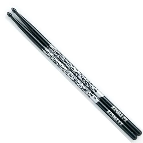 Tama O7A-F-BS Drumsticks Paar schwarz 390mm Eiche