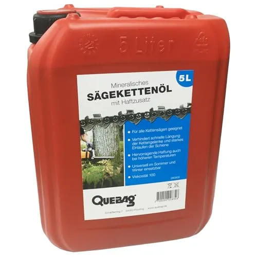 Quebag Sägekettenöl 5l Haftöl ISO 100 für Motorsäge