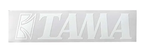 Tama TLS80WH Logo Aufkleber Weiß Small 190mm