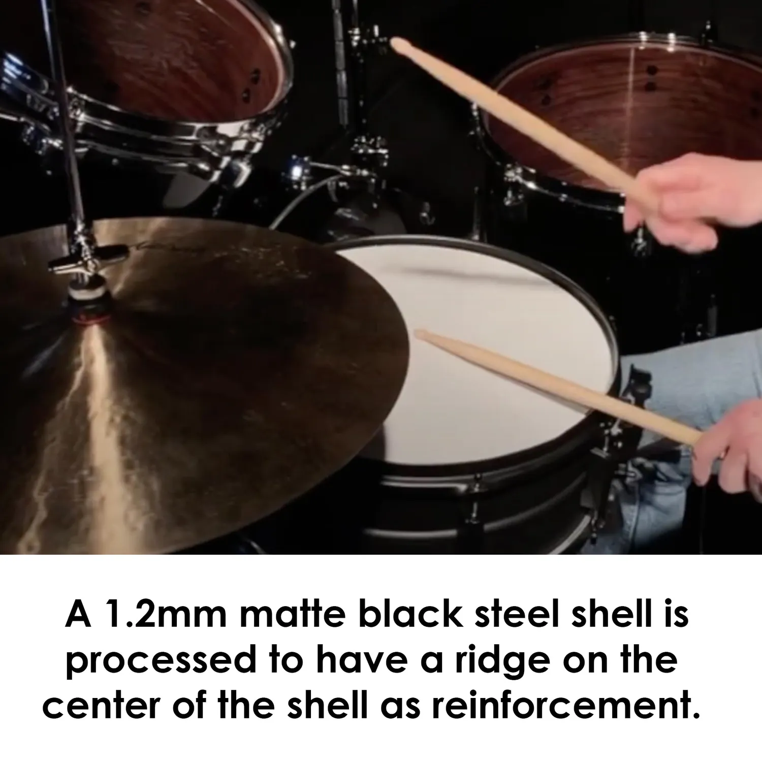Tama Metalworks BST1455BK Snare Drum Stahl 14x5,5