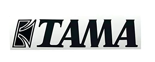 Tama TLS80BK Logo Aufkleber Schwarz Small 190 mm