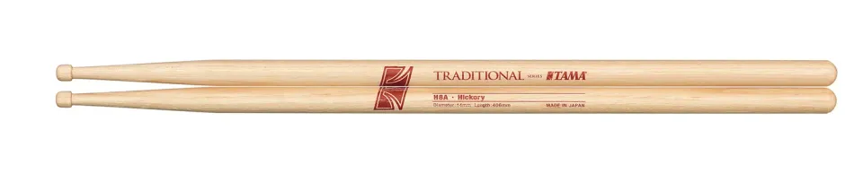 Tama Traditional H8AW Drumsticks Paar 406 mm Hickory
