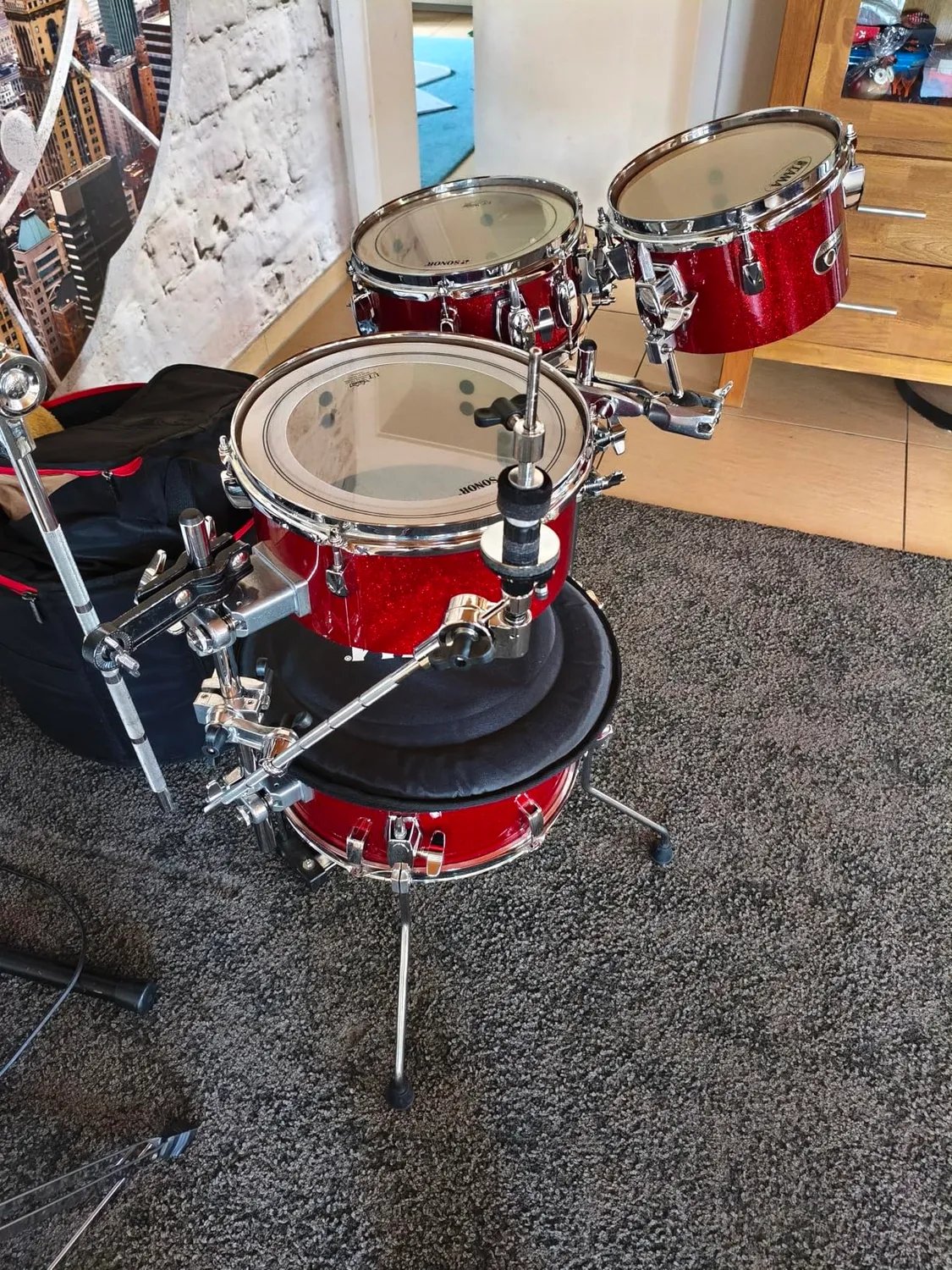 Tama Cocktail-JAM CJB46C Drumset Orange Sparkle 4-tlg