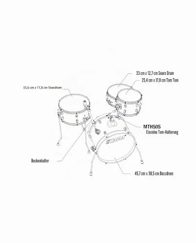 Tama Club-JAM LJK48S-CMW Schlagzeug-Set 4-tlg Creme-Marmor