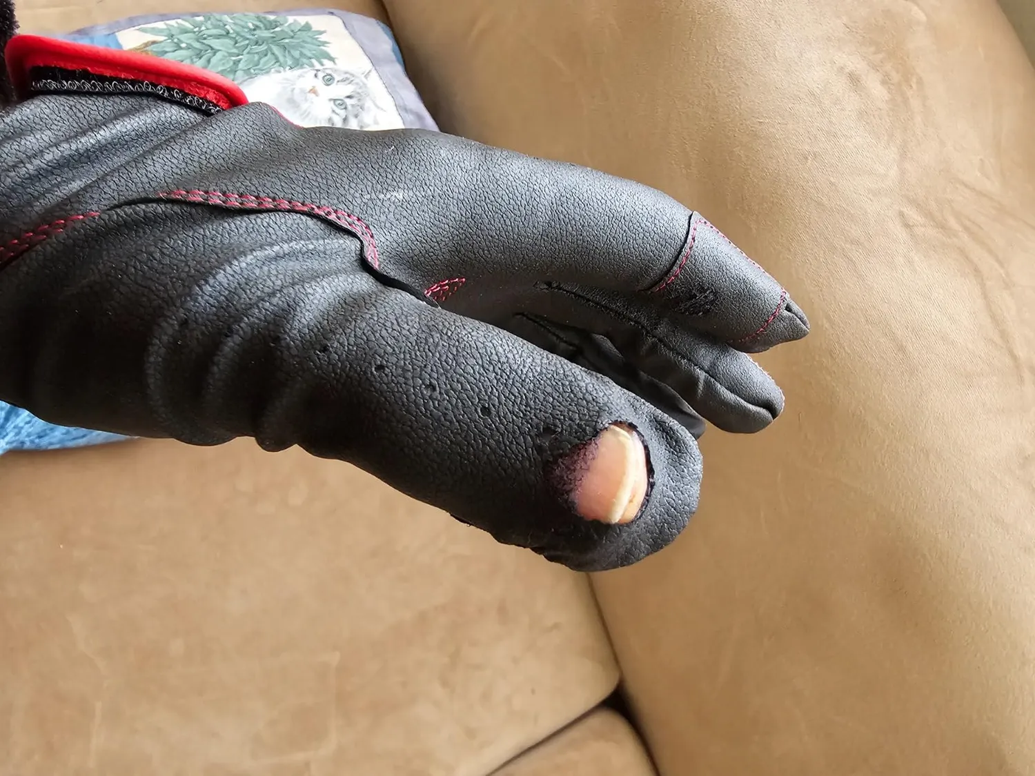 Tama TDG10BK Schlagzeug-Handschuhe Schwarz M rutschfest