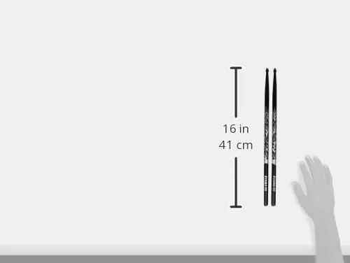 Tama O7A-F-BS Drumsticks Paar schwarz 390mm Eiche