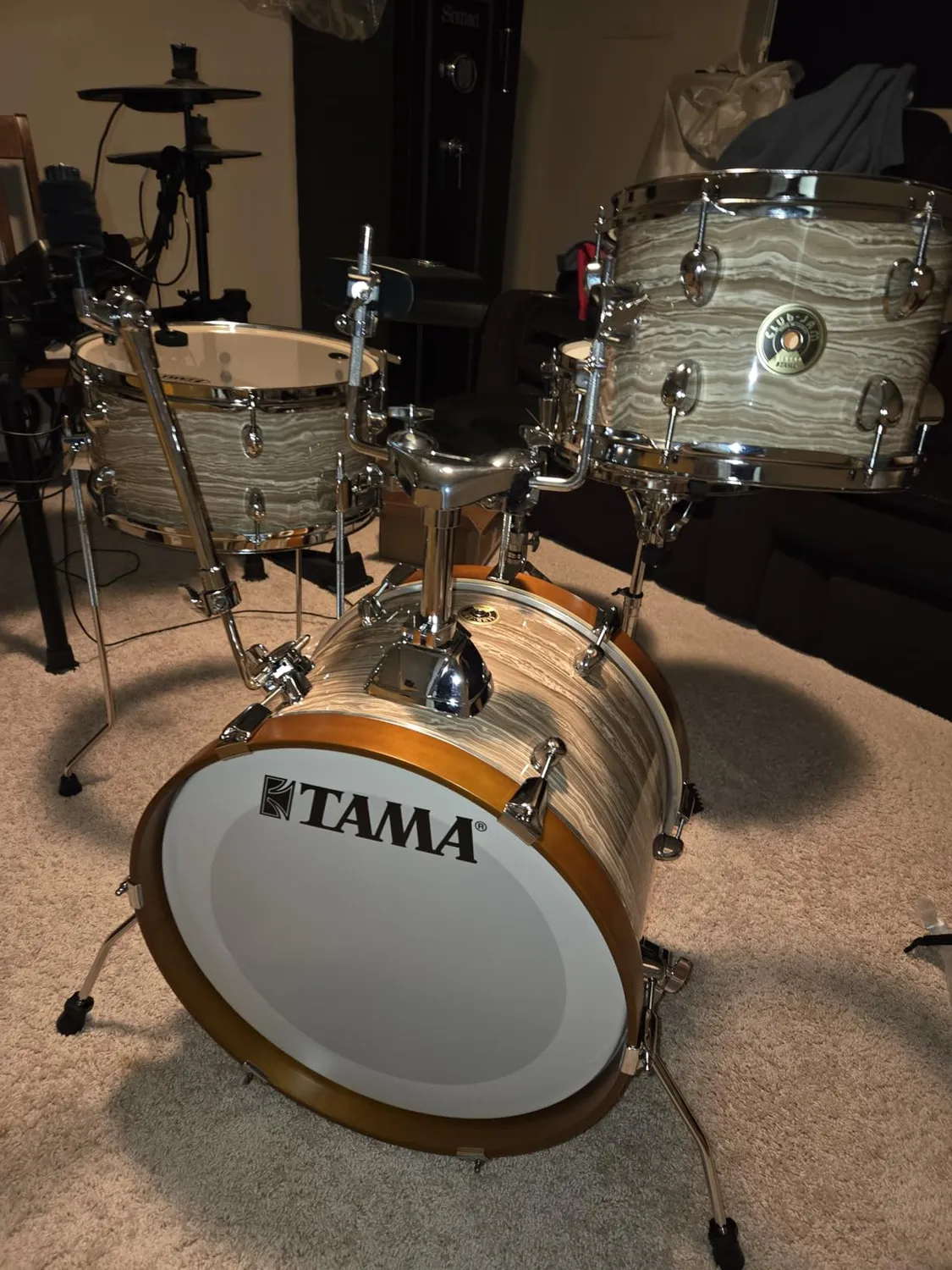 Tama Club-JAM LJK48S-CMW Schlagzeug-Set 4-tlg Creme-Marmor