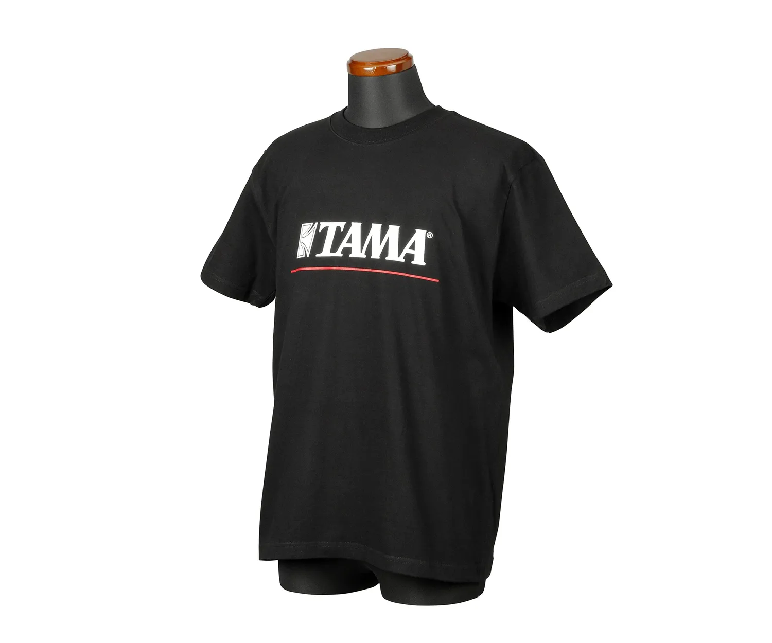 Tama Logo TAMT004L T-Shirt L schwarz mit roter Linie