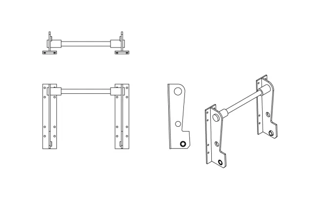 Spread-a-Bale Bobcat Telehandler Aufnahme Adapter