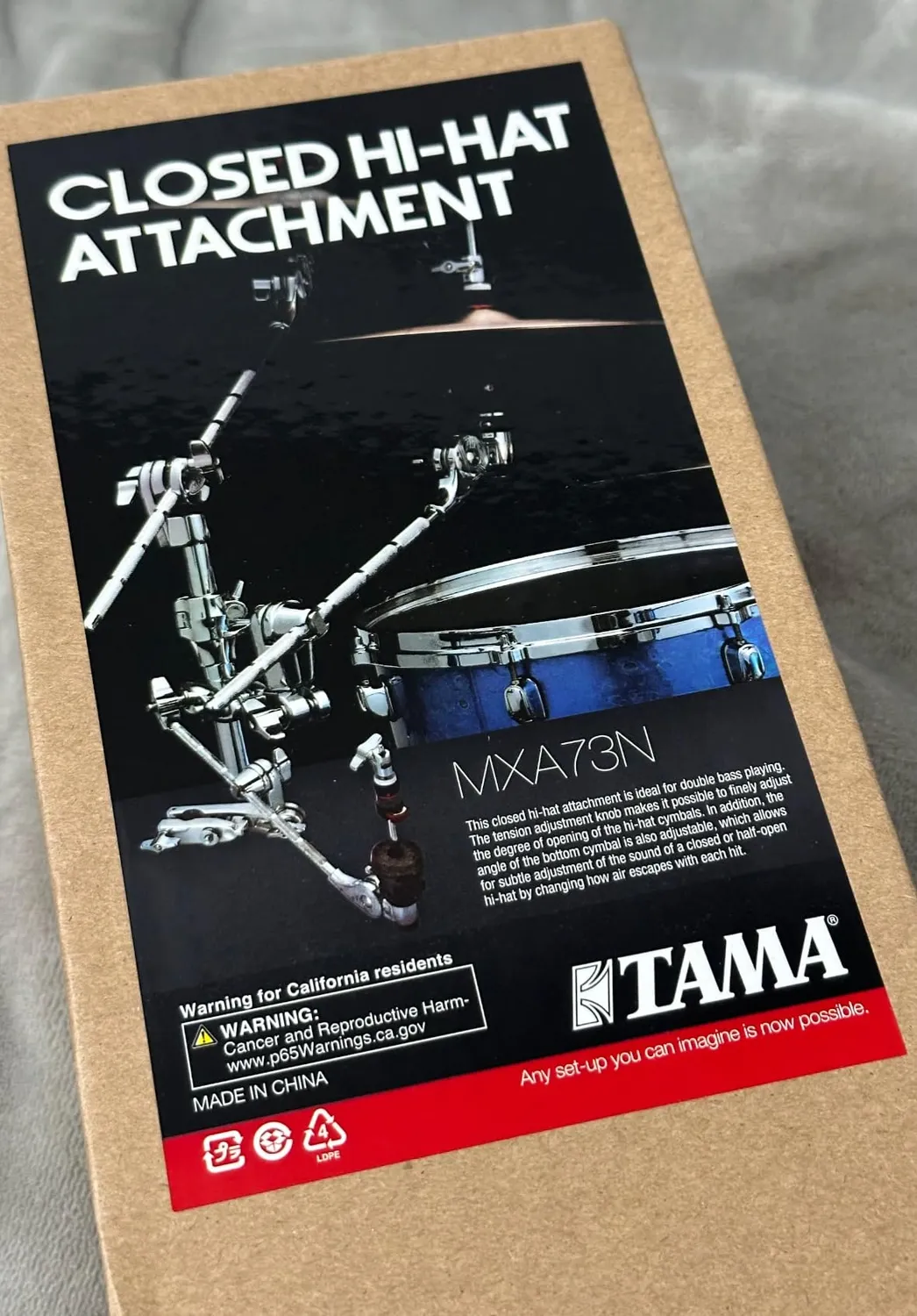 Tama MXA73N Hi-Hat Halter Closed 300mm Chrom