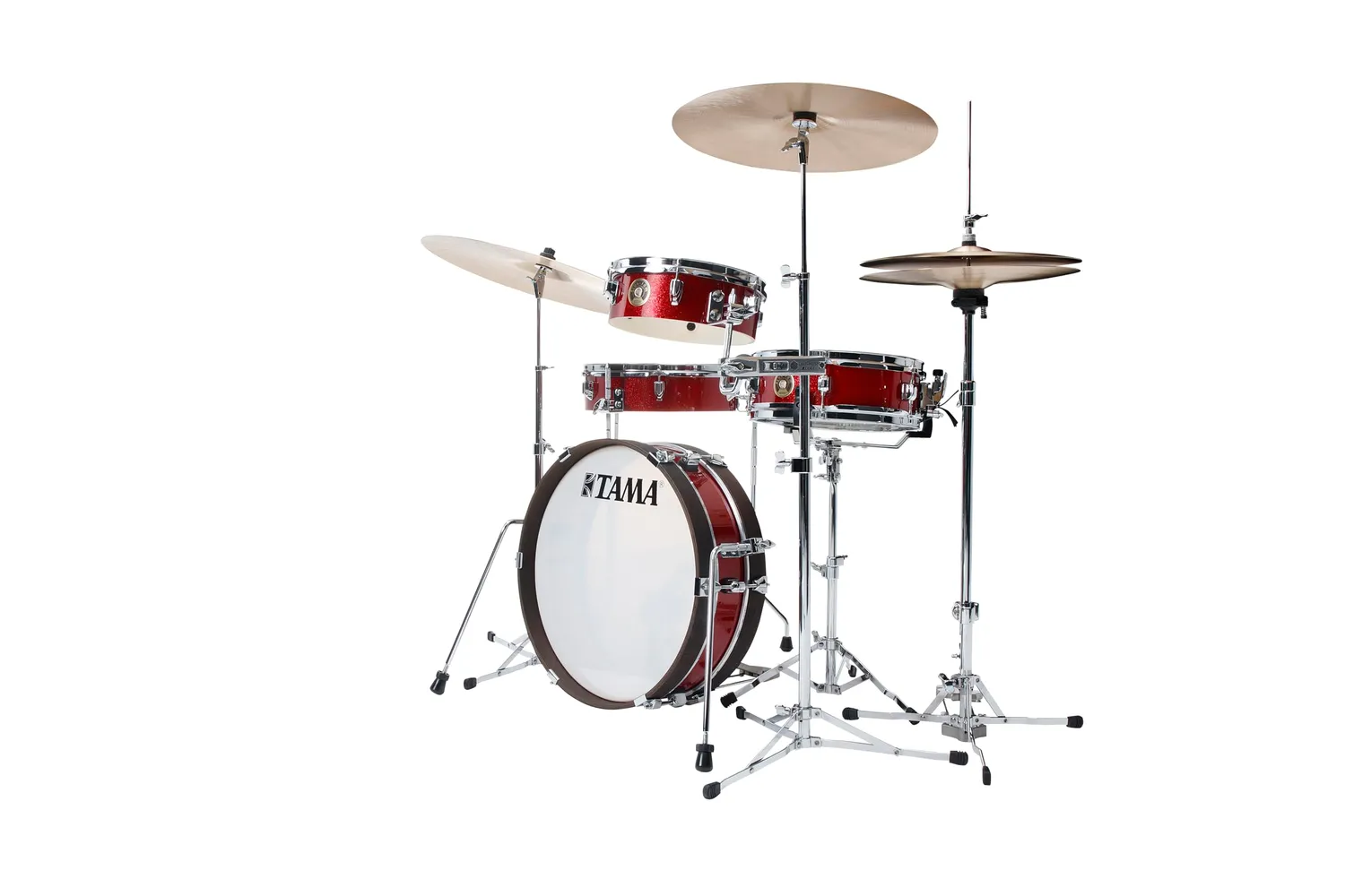Tama Club-Jam LJK48P Pancake Schlagzeug Burnt Red Mist 4-tlg
