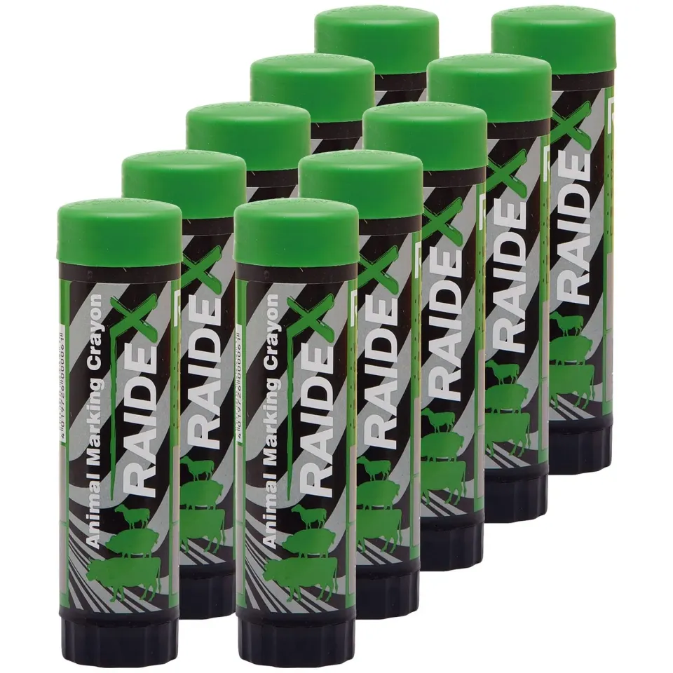 QUEBAG Viehzeichenstift Markierstift grün 10 Stück 60 g