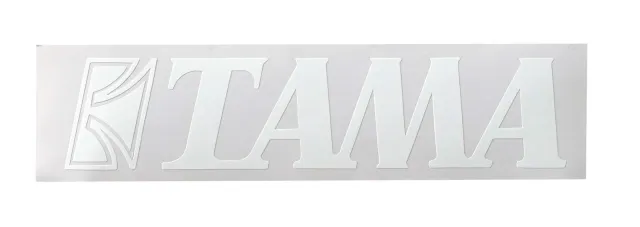 Tama TLS80WH Logo Aufkleber Weiß Small 190mm