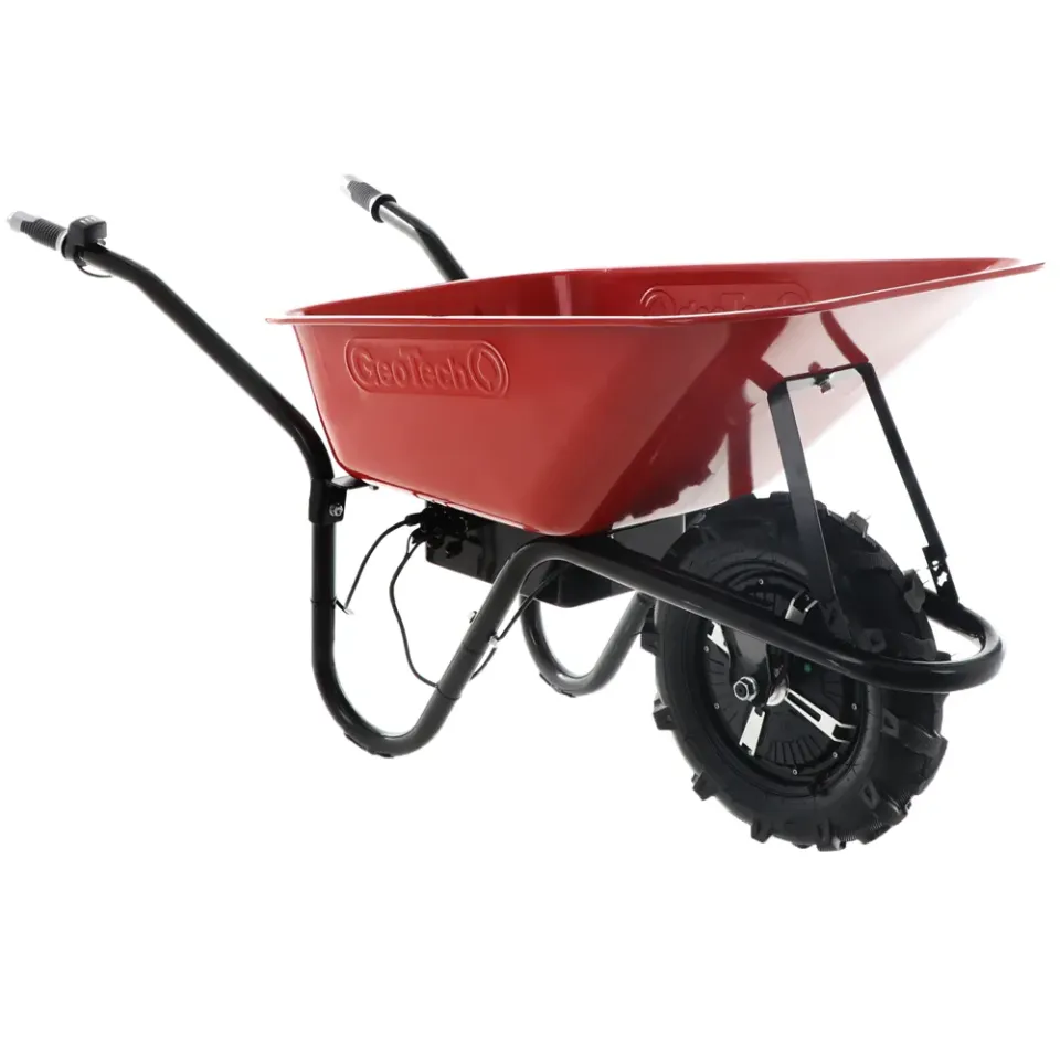 GeoTech Pro CAR 150A Akku-Schubkarre 150kg Traktorrad